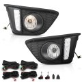 Front Bumper Driving Fog Lights With Wiring For Honda Fit Hatchback 4 Door 2015 2016 2017 Black Pair 