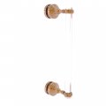 Allied Brass Pg-407t-12sm Pacific Grove Collection 12 Inch Single Side Twisted Accents Shower Door Pull Brushed Bronze 