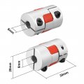 Uxcell Shaft Coupling 6mm To Bore L30xd20 Flexible Coupler Joint For Servo Stepped Motor