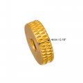 Uxcell Flat Knurled Nut M4 X 14mm 4mm Thumb Nuts Lock Adjusting Aluminum Alloy Golden 5pcs