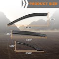Out-channel Window Vent Visor Deflectors Tape-on Side Rain Guards For Honda Accord 2018-2022 Impact-resistant Pmma 6 Pcs Smoky