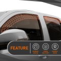 Out-channel Window Vent Visor Deflectors Tape-on Side Rain Guards For Honda Accord 2018-2022 Impact-resistant Pmma 6 Pcs Smoky