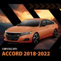 Out-channel Window Vent Visor Deflectors Tape-on Side Rain Guards For Honda Accord 2018-2022 Impact-resistant Pmma 6 Pcs Smoky