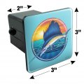 Sailfish Billfish Fishing Deep Sea Sport Tow Trailer Hitch Cover Plug Insert