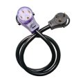 Ev Adapter Cord Nema Tt 30p To 14 50r For Electric Vehicle Or Tesla Use 4 Ft 30 Amp 125v Heavy Duty Power With Lighted End 