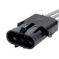 Multi Purpose Pigtail For Gmc Safari 1992 1993 Black Oval Terminal Male Gender 3 Wire Female Part Number Olx-acdpt643-cl360a59 