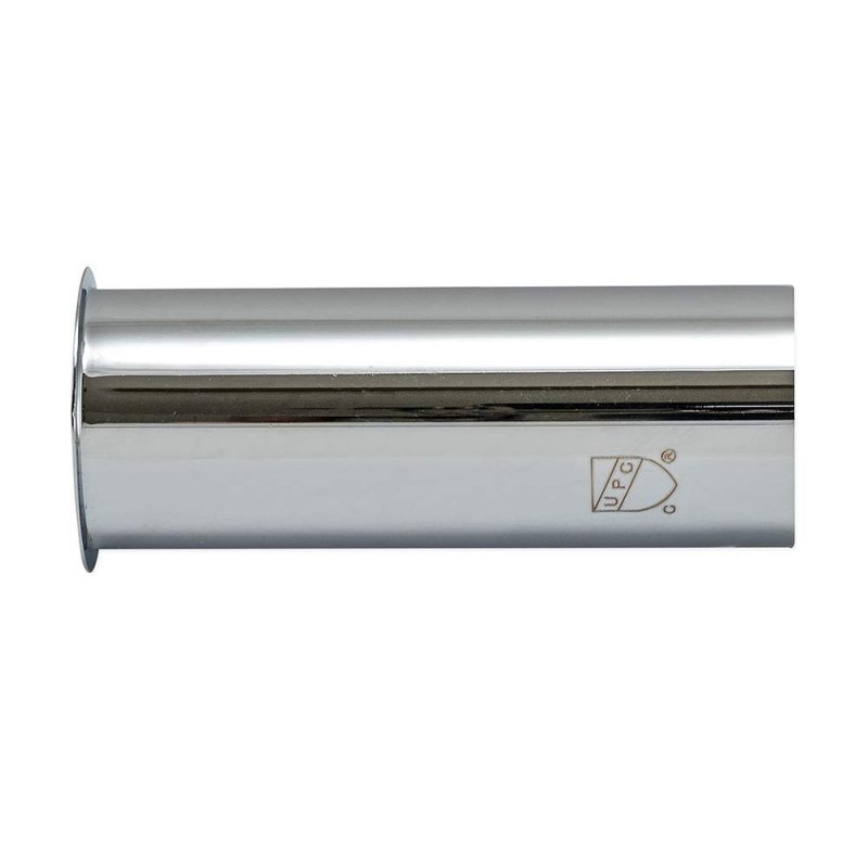 Ez-flo 1-1 2 X 4 Inch 22-gauge Steel Flanged Sink Tailpiece Brass Plumbing Fitting Chrome Finish 35081