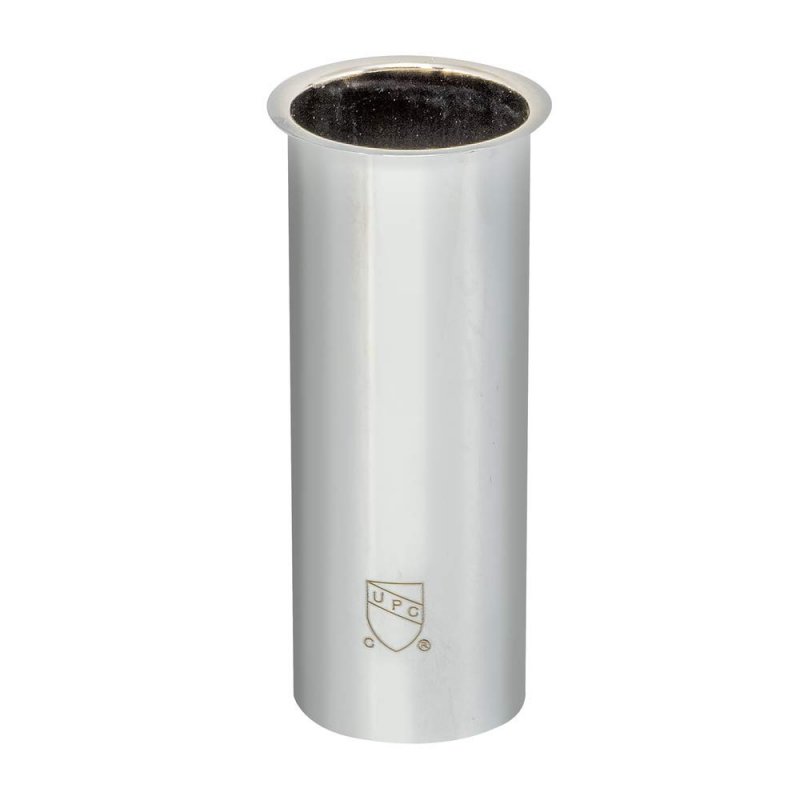 Ez-flo 1-1 2 X 4 Inch 22-gauge Steel Flanged Sink Tailpiece Brass Plumbing Fitting Chrome Finish 35081