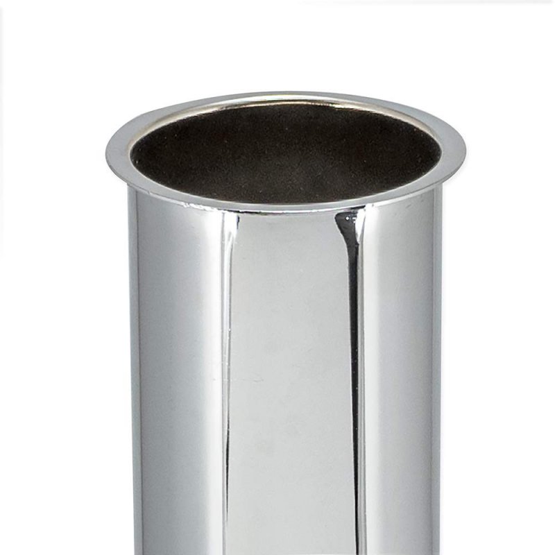 Ez-flo 1-1 2 X 4 Inch 22-gauge Steel Flanged Sink Tailpiece Brass Plumbing Fitting Chrome Finish 35081