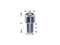 4 1 2 Duplex Mag Wheel Locks W Puzzle Key Anti Theft Security Lug Nuts 