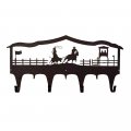 Innovative Fabricators Inc Team Roping Wall Mount Coat Hooks 