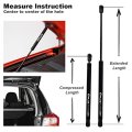26 38 Gas Strut Lid Support Shocks For 2013-2016 Toyota Avalon Fit 2012-2016 Camry Rear Liftgate Rear Window Silver Hood Struts