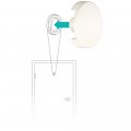 Prime-line S 5084 Fixed Door Viewer Privacy Cover 1-5 8 In Outside Diameter Plastic Construction White Single Pack