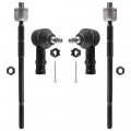 Boxi 4pcs Front Inner Outer Tie Rod Ends Fit For Hyundai Elantra 2001-2006 Tiburon 2003-2008 Kia Spectra 2005-2009 Spectra5 