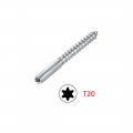 Uxcell M6 Hanger Bolts Length 2-3 8 60mm Double Headed Self-tapping Screw 6mm Wood Joint Furniture Legs 12pcs