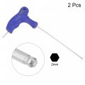 Uxcell 2mm Ball End Hex Key T-handle Wrench Spanner Metric Cr-v Steel 2 Pcs