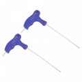 Uxcell 2mm Ball End Hex Key T-handle Wrench Spanner Metric Cr-v Steel 2 Pcs