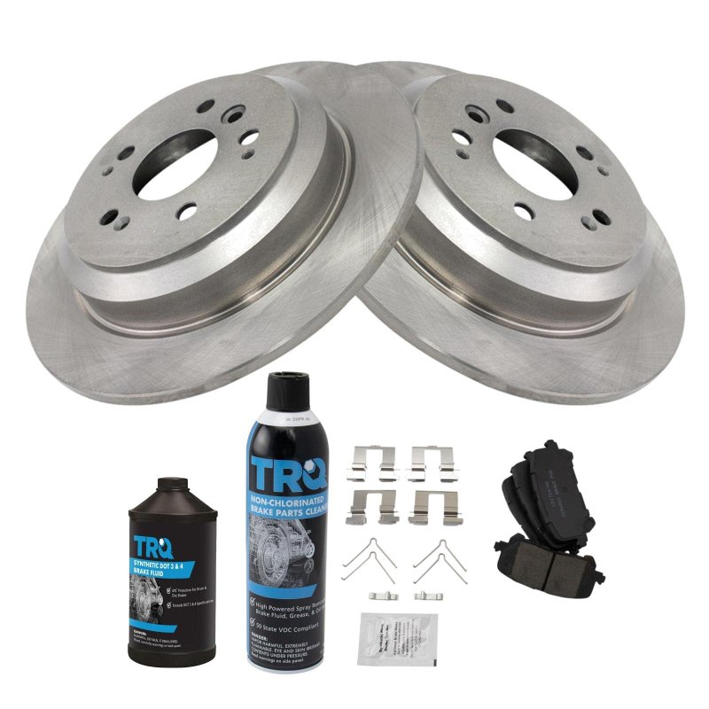Trq Rear Ceramic Brake Pad Rotor Kit W Chemicals For Pilot Ridgeline