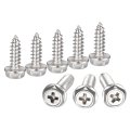 Phillips Hex Washer Self Tapping Screws M5 X 16mm 304 Stainless Steel Flange Sheet Metal Screw 10pcs 