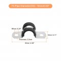 Uxcell 22pcs 16mm 5 8 Cable Clamp Rubber Pipe Strap Cushioned 304 Stainless Steel Hose U Shape Metal Tube Holder For Wire