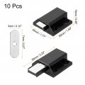 Uxcell Glass Door Magnetic Touch Catch Latch Closure Plastic Black 10pcs
