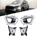 Pair Fog Lights Assembly Replacement For 2016 2017 2018 Sorento Front Bumper Driving Lamps 86525-c6020 86526-c6020 