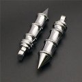 Hongk- Motorcycle Chrome Bamboo Style Foot Peg Rest Compatible With Flstfb Fat Boy Xl883 Dyna Fxdf Flstf Softail Xl Road King