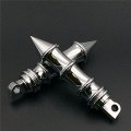 Hongk- Motorcycle Chrome Bamboo Style Foot Peg Rest Compatible With Flstfb Fat Boy Xl883 Dyna Fxdf Flstf Softail Xl Road King