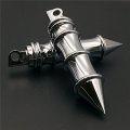 Hongk- Motorcycle Chrome Bamboo Style Foot Peg Rest Compatible With Flstfb Fat Boy Xl883 Dyna Fxdf Flstf Softail Xl Road King