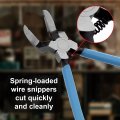 Abn Right Angle Cutting Pliers Spring Loaded Flush Cut For Automotive Or Crafting Car Push Retainer Rivet Trim Clip Wire Tool
