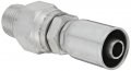 Coll-o-crimp 06e-j06 Male Pipe Swivel Fitting 3 8 In Hose Id Size Aisi Sae 12l14 Carbon Steel Barb Connector Type 