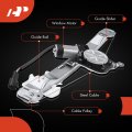 A-premium Power Window Regulator With Motor Compatible Pontiac G6 2005-2010 Rear Driver And Passenger Side 2-pc Set