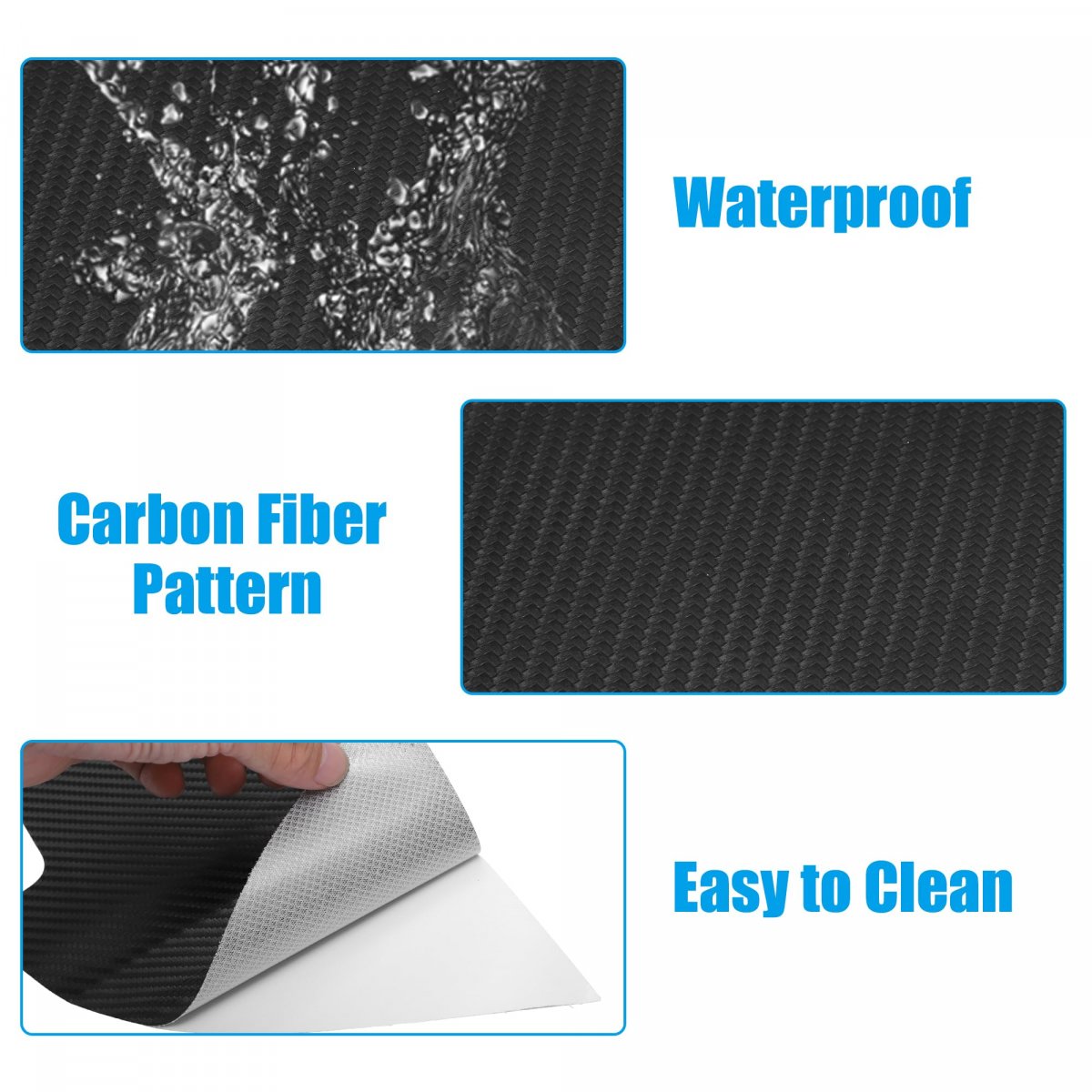 1 Pair Door Anti Kick Pad Stickers Carbon Fiber Pattern Anti-scratch Guard Protector For Bmw Mini Cooper R56 2022 2023