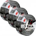 3m Talc Duct Tape Dt8 3 Pack Industrial Strength Multi-use Black 1 88 X 60 Yd Professional Grade Adhesive