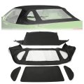 Hecasa Convertible Soft Top Replacement For 1990-2002 Mercedes-benz Sl Series R129 Cabrio Black Sailcloth Vinyl Roof With 