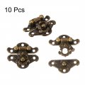 Uxcell 10 Sets Wood Case Chest Box Rectangle Clasp Closure Hasp Latches Bronze Tone 28 X 23mm