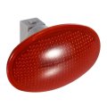 Partsam 2 Amber Red Dually Bed Fender Clearance Side Marker Lights Cover Lens With Sockets Aftermarket Replacements Compatible