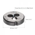 Uxcell Round Threading Dies Metric M1 4 X 0 3 Thread Right Hand High Speed Steel Hss Screw Cutting Die Repair Tool