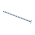 Carriage Bolts 1 4 In 20 By 5 A307 Grade A Zinc Plated Alloy Steel 25 Pack Model 