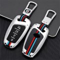 Zinc Alloy Smart Key Fob Case Cover Fit For Hyundai Azera Equus Genesis Santa Fe Sport 4 Button Keyless Entry Remote Silver
