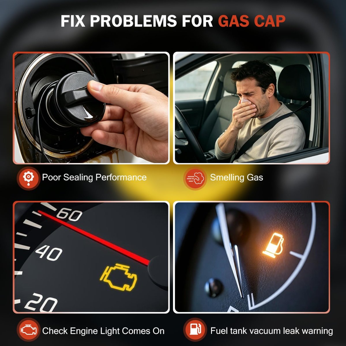 Gas Cap Fuel For 2012 2014 Yukon E85 20962524 Gt347 Chevy Silverado Tahoe Suburban Gmc Sierra Cadillac Escalade