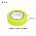 Uxcell 4rolls Neon Gaffers Cloth Tape 0 6 Inch X 16 5 Ft Glow In The Dark Fluorescent Adhesive Black Light For Party Home