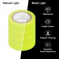 Uxcell 4rolls Neon Gaffers Cloth Tape 0 6 Inch X 16 5 Ft Glow In The Dark Fluorescent Adhesive Black Light For Party Home