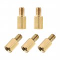 Uxcell M5x10mm 7mm Male-female Brass Hex Pcb Motherboard Spacer Standoff For Fpv Drone Quadcopter Computer Circuit Board 5pcs 