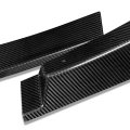 Auto Dynasty 3pcs Car Front Bumper Lips Spoiler Wing Body Kit With Vertical Stabilizers Compatible Mercedes-benz C180 C200 C250