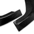 Auto Dynasty 3pcs Car Front Bumper Lips Spoiler Wing Body Kit With Vertical Stabilizers Compatible Mercedes-benz C180 C200 C250