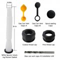 New Upgraded Gas Can Spout Replacement Nozzle Kit With Screw Collar Caps Vent Cover 6 Yellow