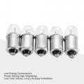 12v 3w Mini Auto Indicator Bulbs Instrument Lamp For Motorcycle And Car Interior Lighting Ba9s Socket 5 Pack