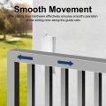 2 Pcs Slide Gate Guide Roller 6 Nylon Sliding Guider With C Post Welded Bracket Ball Bearing Side Assembly For Door 1 89 Dia