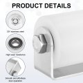 2 Pcs Slide Gate Guide Roller 6 Nylon Sliding Guider With C Post Welded Bracket Ball Bearing Side Assembly For Door 1 89 Dia